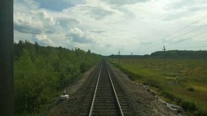 От о.п. 1096 км до станции Брусеница (1100 км). Северная ж/д. Архангельская область.