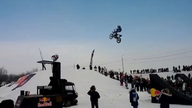 Коломна, мотокросс "Русская зима-2013", фристайл смотреть онлайн