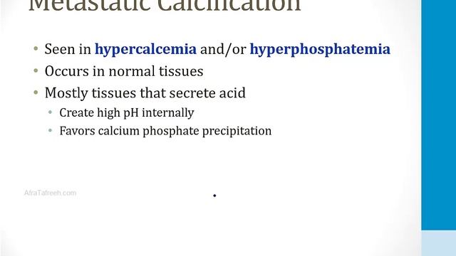 Патология USMLE - 1. Общие темы - 10.Патологическая кальцификация