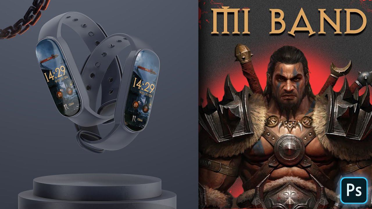 Создаем дисплей для часов MI BAND 7 в стиле игры Diablo Immortal смотреть онлайн