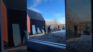 Каркасная баня-барнхаус своими руками