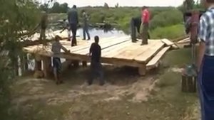 Строительство моста на р  Ипуть
