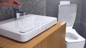 Раковина TOTO SG накладная 600мм LW170YBT1#XW + смеситель TOTO TLG02301R