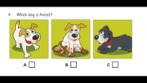 English for children Cambridge YLE Starters Listening Practice 2018 Sample Test vol 1 Part 3 1
