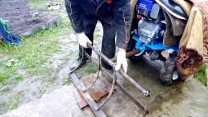 Отвал к мотоблоку Нева МБ 23 из металлолома