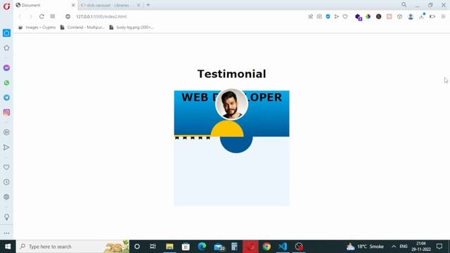 How to make responsive testimonial slider in html and css