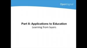 Using OpenSignal Apps in Education