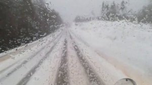 Езда в сильный снегопад. Лайфхак
