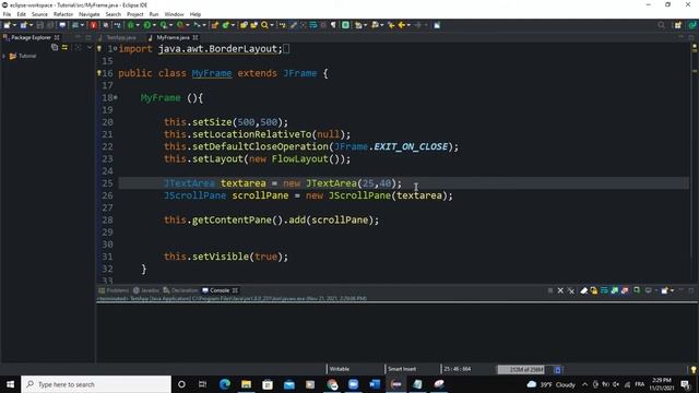 Java GUI Tutorial #65 - Create a ScrollPane Using JScrollPane Class In Java GUI Swing