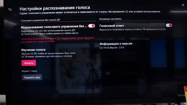Голосовое управление телевизором LG без пульта!