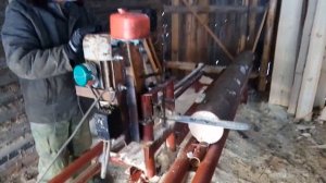 Самодельная электрическая пилорама