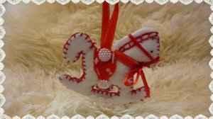 НОВОГОДНИЙ ДЕКОР своими руками: игрушки на елку из фетра недорого и красиво (Christmas decorations)