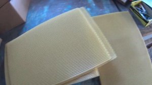 Вощина от Геннадия Степаненко из моего воска.