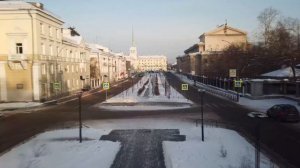 Прогулки по г.Ангарску не большой фрагмент ул. Ленина