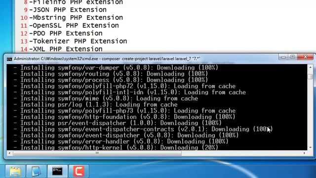 Tutorial Install Laravel 7.x
