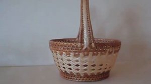 Пасхальная плетёная Корзина из лозы. Тема: Яблоневый спас