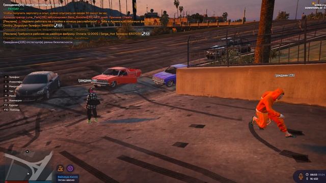 GTA5-RP Сервер Downtown Рублю деньги в такси )) смотреть онлайн