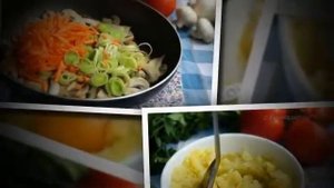 Гречневый суп с грибами и картофельными клёцками