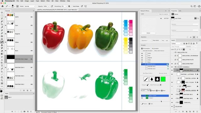 Edit and Prepress Spot-Channels with Adjustment-Layers in Photoshop! смотреть онлайн