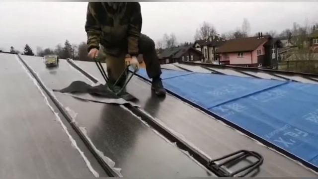 Двойной стоячий фальц с изготовлением картин на вальме