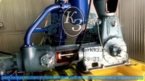 Компрессор 3ГП-12/35 УХЛ4 - обкатка под давлением, часть №2