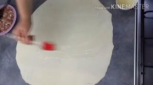 Штрудель с мясом по- домашнему.Очень вкусно.