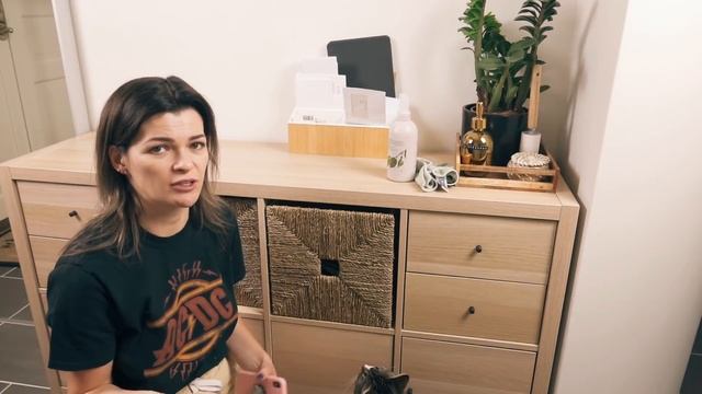 ? Организация ящиков под телевизором | Организация тумбы в прихожей