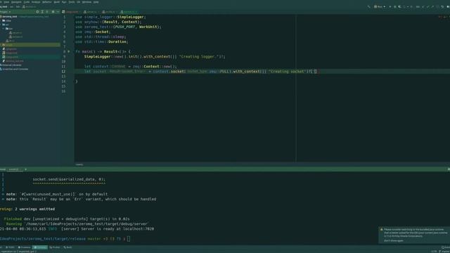 PROG2006: Zero MQ - Simple example in Rust смотреть онлайн