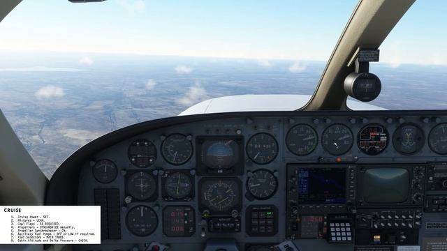 VFR в IVAO на Cessna 414AW UADD - UAII в Microsoft Flight Simulator