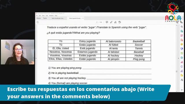Community Spanish: Repaso - Traducciones Con Presente Progresivo (Verbos -AR)(IIII) смотреть онлайн