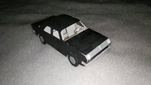 Сделал волгу из картона.