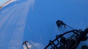 Мотобуксировщик IKUDZO 500. Проверка по глубокому снегу. Хмао-югра.