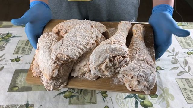 ПРИГОТОВИЛ КРЫЛЫШКИ KFC ИЗ ИНДЕЙКИ / БАТАТ ВО ФРИТЮРЕ