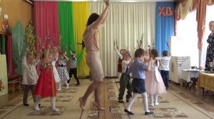 Танец с вербочками, средняя группа №8