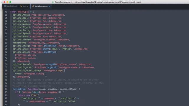 React PropTypes - ProgrammingTIL React Video Tutorial Screencast 0011 смотреть онлайн