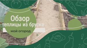 Обзор теплицы из бруска