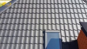 Модульная металлочерепица Germania Simetric MAT ТК от Blachotrapez, Ral 9005 Черный. Монтаж кровли.