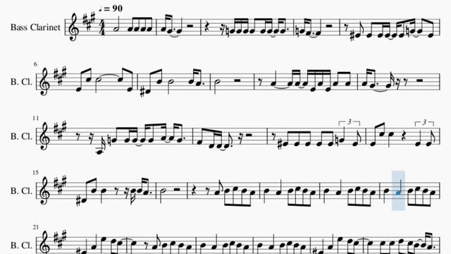 Bass Clarinet Sheet Music: How to play Bedroom by JJ Lin ft Anne Marie смотреть онлайн