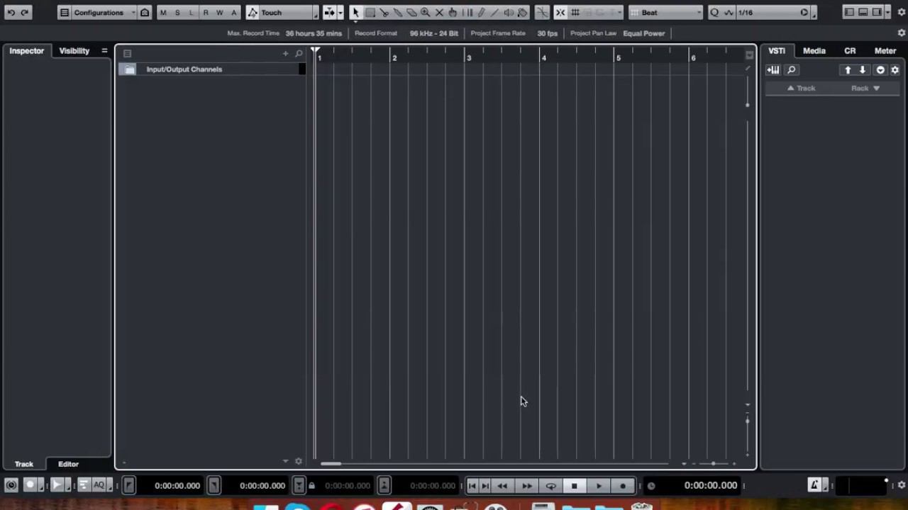 # 2 Общие настройки Cubase