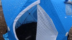 Палатка 300*300*210 куб Зимняя, Синяя 3-х слойная