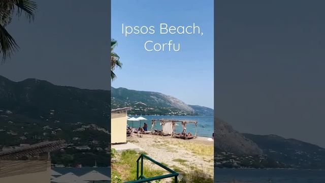 Beautiful Ipsos Beach at Corfu island, Greece #shorts