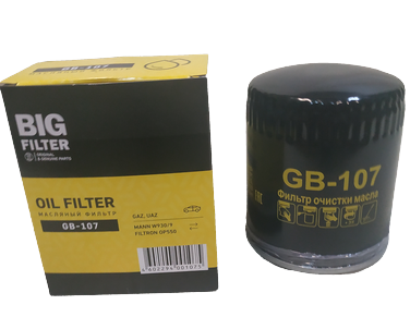 Масляный фильтр автомобиля ГАЗ,УАЗ GB 107. Big oil filter