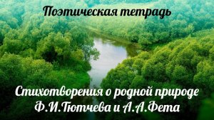 Библиотека летнего чтения. Читаем с вами: Поэтическая тетрадь. Ф.И.Тютчев, А.А.Фет. 5 и 6 класс