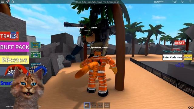 СЕКРЕТ КАК СТАТЬ ТОП КАЧКОМ! РОБЛОКС СИМУЛЯТОР КАЧКА КОТИК ИГРОМАН смотреть онлайн