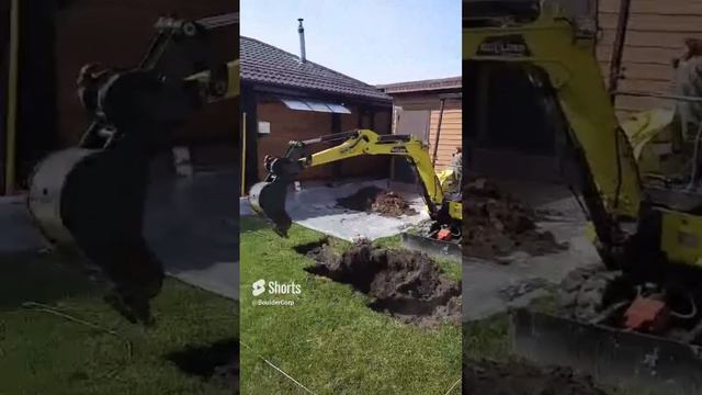 Компактный Boulder EX18 в работе, Барнаул, Спецтехника Boulder #boulder #болдер #экскаватор #стройка