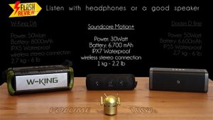 Audio comparison W-King vs Soundcore motion+ vs Dockin D-fine