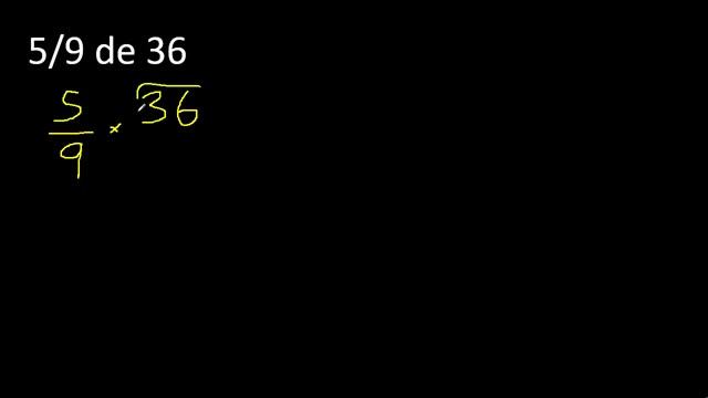 5/9 de 36 , fraccion de un numero , parte de un numero смотреть онлайн