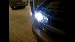 Chevrolet Trailblazer 2008 г. - установка светодиодных линз в фары