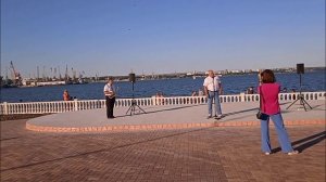 Керчь. Центр. Суббота. Открытие нового сквера. Набережная