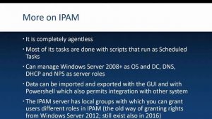 Introduction to IPAM on Windows Server 2016